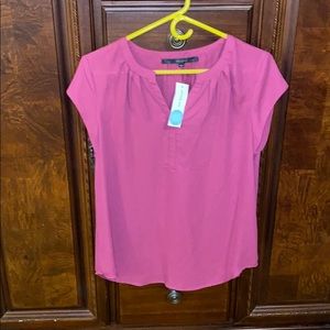 Berry colored short sleeve blouse. Never worn NWT